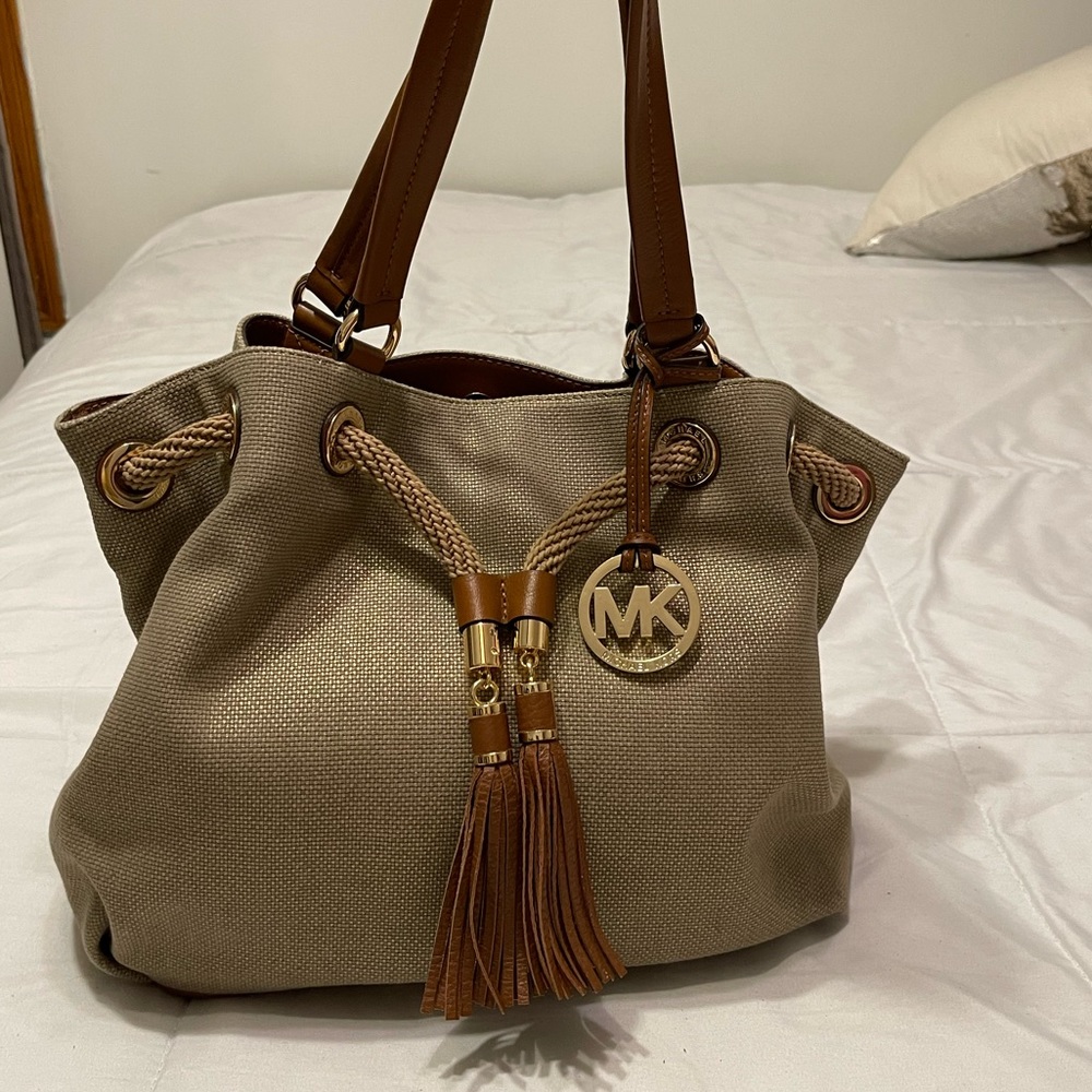 Michael Kors purse with tassels
